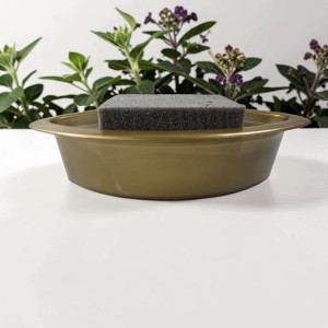 cemenciak MISA obciążona łódka OASIS 24 CM baza do stroika z gąbka złota